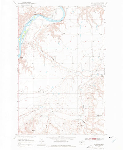 United States Geological Survey Stranahan, MT (1953, 24000-Scale) digital map