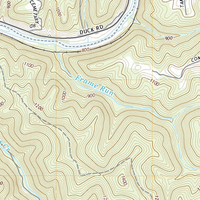 United States Geological Survey Strange Creek, WV (2019, 24000-Scale) digital map