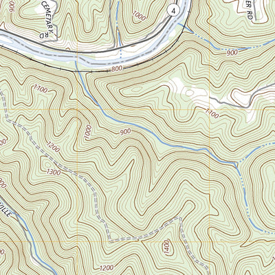 United States Geological Survey Strange Creek, WV (2023, 24000-Scale) digital map