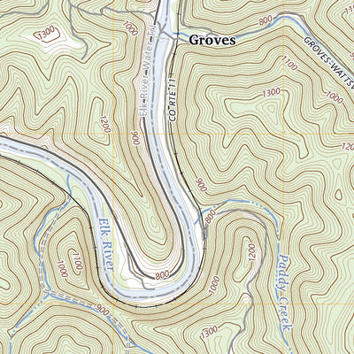 United States Geological Survey Strange Creek, WV (2023, 24000-Scale) digital map