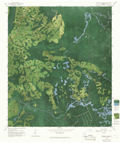 United States Geological Survey Strange Island, GA (1967, 24000-Scale) digital map