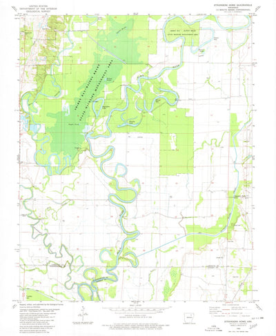 United States Geological Survey Strangers Home, AR (1980, 24000-Scale) digital map