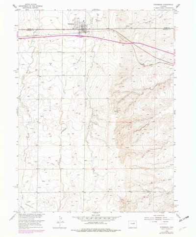 United States Geological Survey Strasburg, CO (1955, 24000-Scale) digital map