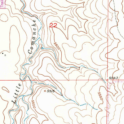 United States Geological Survey Strasburg, CO (1955, 24000-Scale) digital map