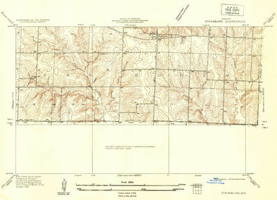 United States Geological Survey Strasburg, MO (1934, 24000-Scale) digital map