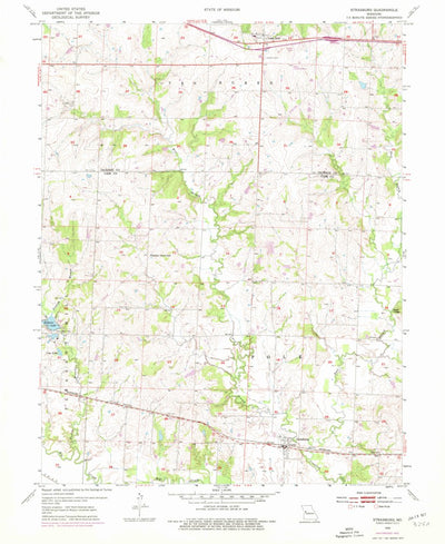 United States Geological Survey Strasburg, MO (1954, 24000-Scale) digital map
