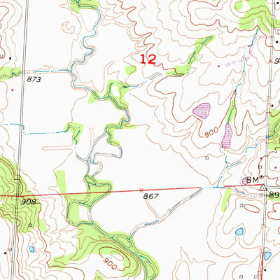 United States Geological Survey Strasburg, MO (1954, 24000-Scale) digital map