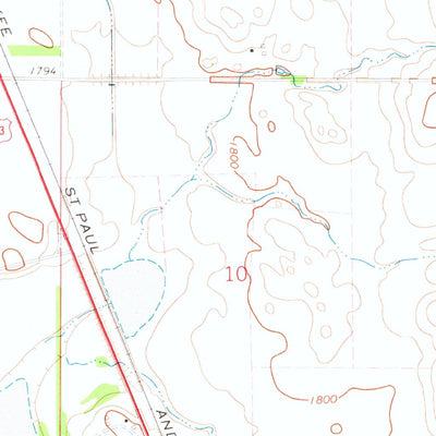 United States Geological Survey Strasburg, ND (1971, 24000-Scale) digital map