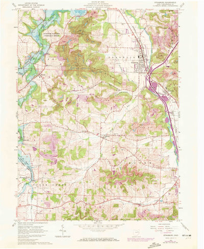 United States Geological Survey Strasburg, OH (1961, 24000-Scale) digital map