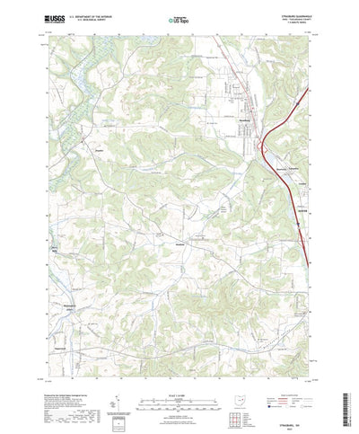 United States Geological Survey Strasburg, OH (2023, 24000-Scale) digital map