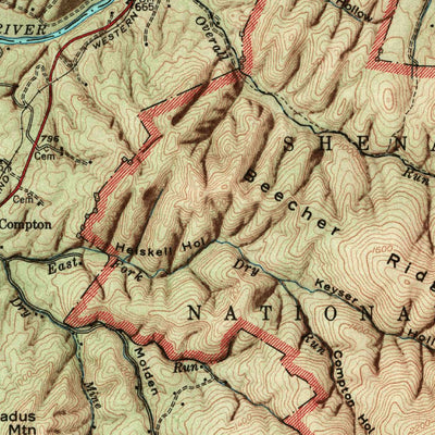 United States Geological Survey Strasburg, VA (1947, 62500-Scale) digital map