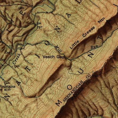 United States Geological Survey Strasburg, VA (1950, 62500-Scale) digital map