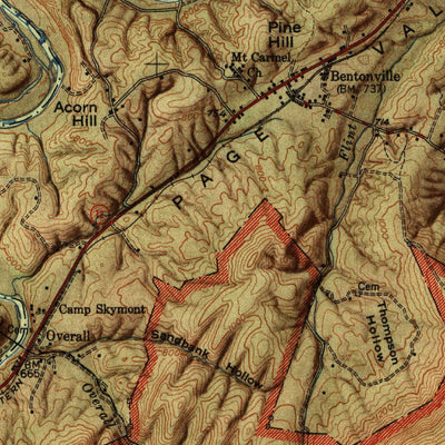 United States Geological Survey Strasburg, VA (1950, 62500-Scale) digital map