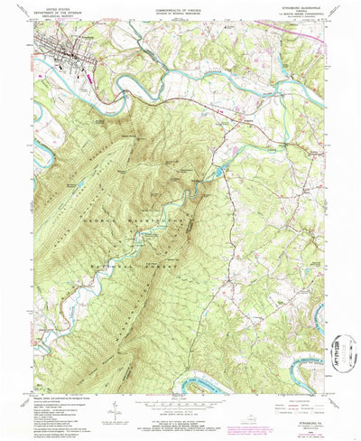 United States Geological Survey Strasburg, VA (1966, 24000-Scale) digital map