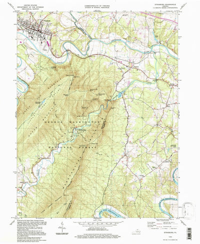 United States Geological Survey Strasburg, VA (1994, 24000-Scale) digital map
