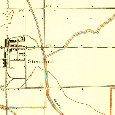United States Geological Survey Stratford, CA (1929, 31680-Scale) digital map
