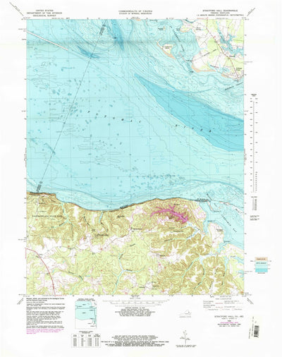 United States Geological Survey Stratford Hall, VA-MD (1968, 24000-Scale) digital map