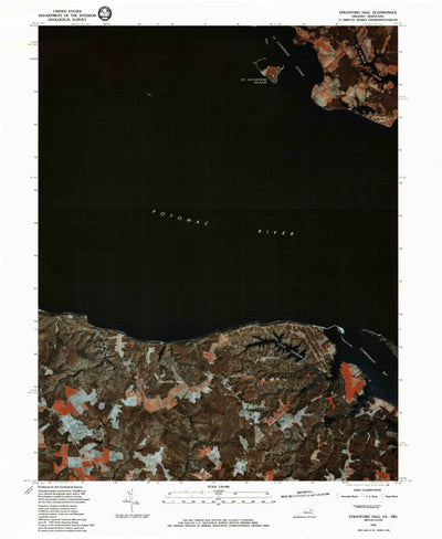 United States Geological Survey Stratford Hall, VA-MD (1981, 24000-Scale) digital map