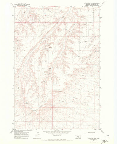 United States Geological Survey Stratford Hill, MT (1967, 24000-Scale) digital map