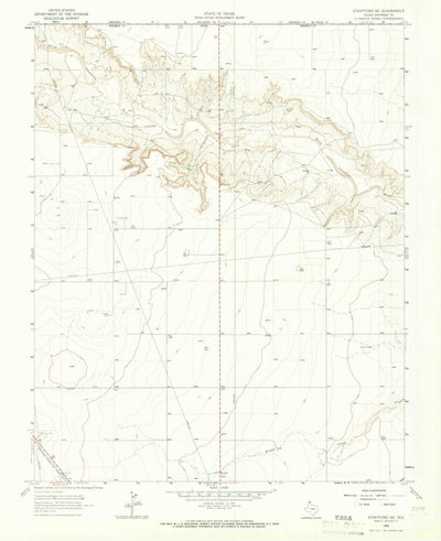 United States Geological Survey Stratford NE, TX (1964, 24000-Scale) digital map