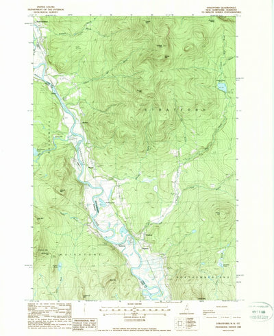 United States Geological Survey Stratford, NH-VT (1988, 24000-Scale) digital map