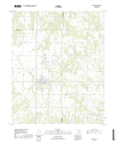 United States Geological Survey Stratford, OK (2018, 24000-Scale) digital map
