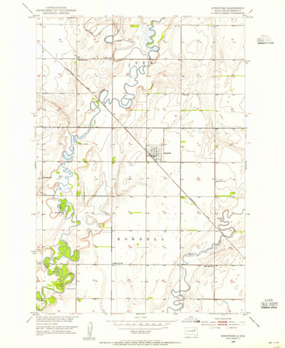 United States Geological Survey Stratford, SD (1953, 24000-Scale) digital map