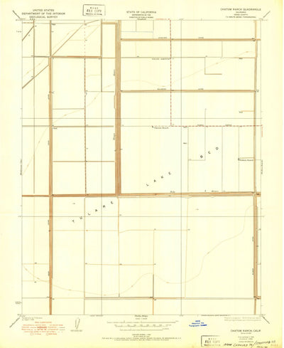 United States Geological Survey Stratford SE, CA (1950, 24000-Scale) digital map