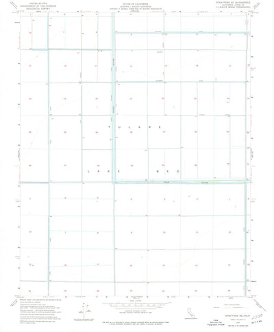 United States Geological Survey Stratford SE, CA (1954, 24000-Scale) digital map