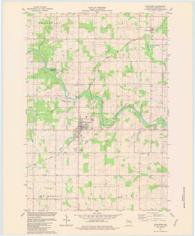 United States Geological Survey Stratford, WI (1981, 24000-Scale) digital map