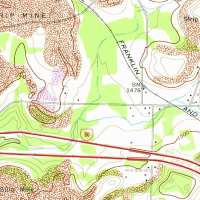 United States Geological Survey Strattanville, PA (1968, 24000-Scale) digital map