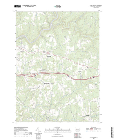 United States Geological Survey Strattanville, PA (2023, 24000-Scale) digital map