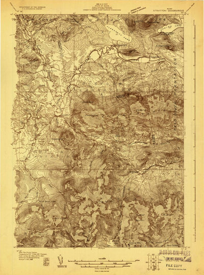 United States Geological Survey Stratton, ME (1928, 48000-Scale) digital map