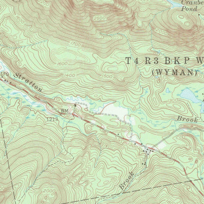 United States Geological Survey Stratton, ME (1956, 62500-Scale) digital map