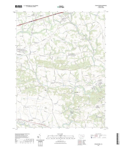 United States Geological Survey Strausstown, PA (2023, 24000-Scale) digital map