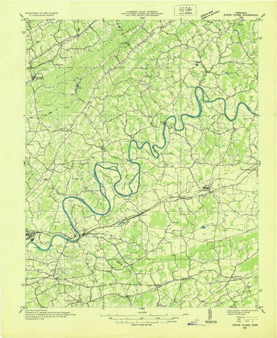 United States Geological Survey Straw Plains, TN (1935, 48000-Scale) digital map