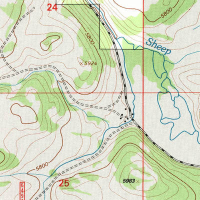 United States Geological Survey Strawberry Butte, MT (1995, 24000-Scale) digital map