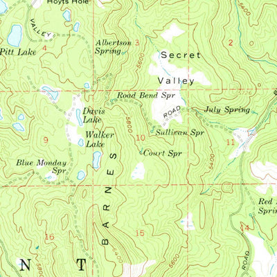 United States Geological Survey Strawberry Butte, OR (1960, 62500-Scale) digital map