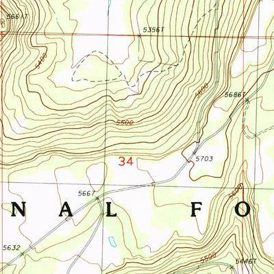 United States Geological Survey Strawberry Butte, OR (1988, 24000-Scale) digital map