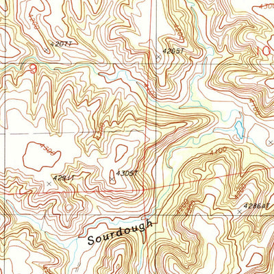 United States Geological Survey Strawberry Hill, WY (1984, 24000-Scale) digital map