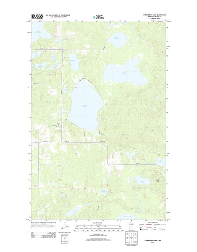United States Geological Survey Strawberry Lake, MN (2013, 24000-Scale) digital map