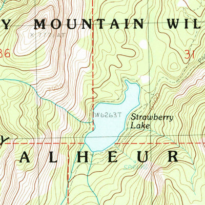 United States Geological Survey Strawberry Mountain, OR (1988, 24000-Scale) digital map