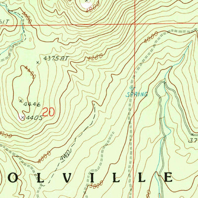 United States Geological Survey Strawberry Mountain, WA (1989, 24000-Scale) digital map
