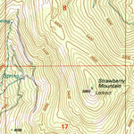 United States Geological Survey Strawberry Mountain, WA (2001, 24000-Scale) digital map