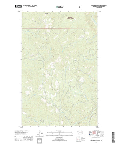 United States Geological Survey Strawberry Mountain, WA (2020, 24000-Scale) digital map