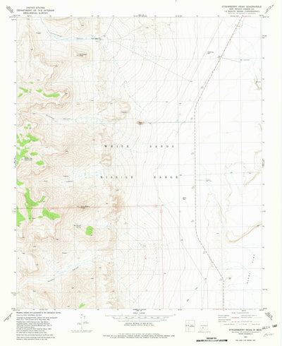United States Geological Survey Strawberry Peak, NM (1981, 24000-Scale) digital map