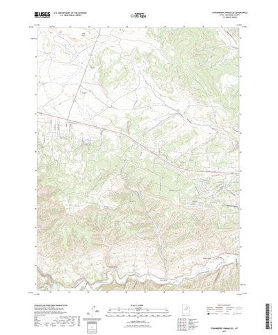 United States Geological Survey Strawberry Pinnacles, UT (2023, 24000-Scale) digital map