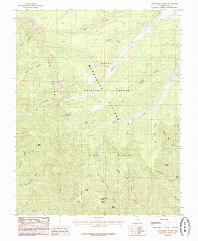United States Geological Survey Strawberry Point, UT (1985, 24000-Scale) digital map