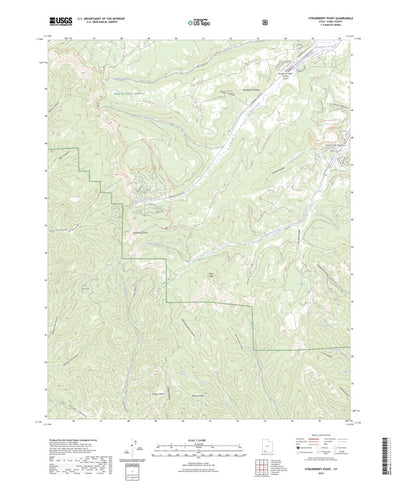 United States Geological Survey Strawberry Point, UT (2023, 24000-Scale) digital map