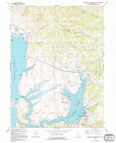 United States Geological Survey Strawberry Reservoir NE, UT (1994, 24000-Scale) digital map